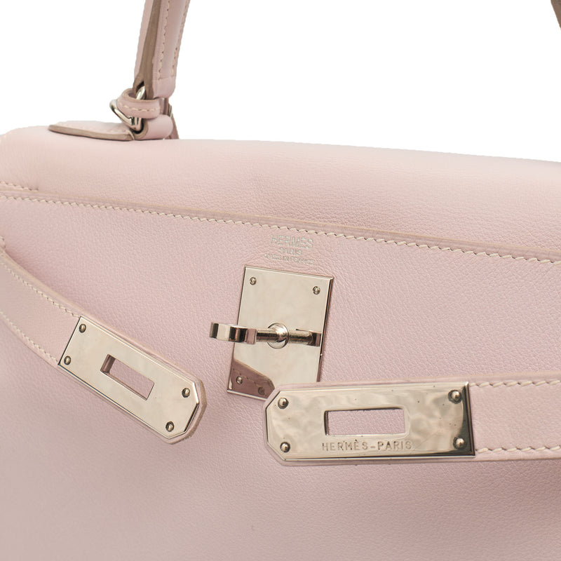 Picture of Hermes Top Handle Kelly 28 in Rose Dragee, Swift (Gulli35) Leather
