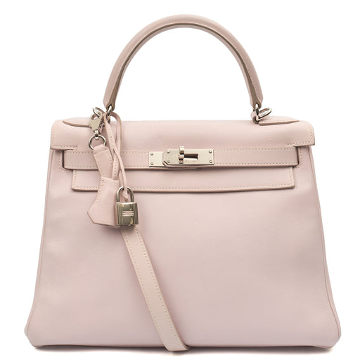 Picture of Hermes Top Handle Kelly 28 in Rose Dragee, Swift (Gulli35) Leather