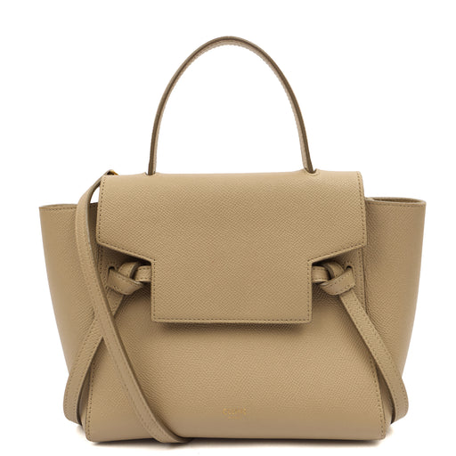 Picture of Celine Top Handle Belt Bag Mini in Cream, Box Calfskin