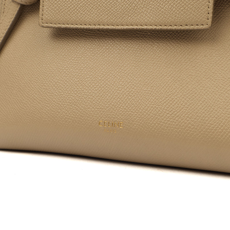Picture of Celine Top Handle Belt Bag Mini in Cream, Box Calfskin