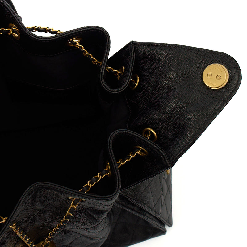 Picture of Chanel Shoulder Bag Chanel 25 - Medium in Black, Calfskin Leather