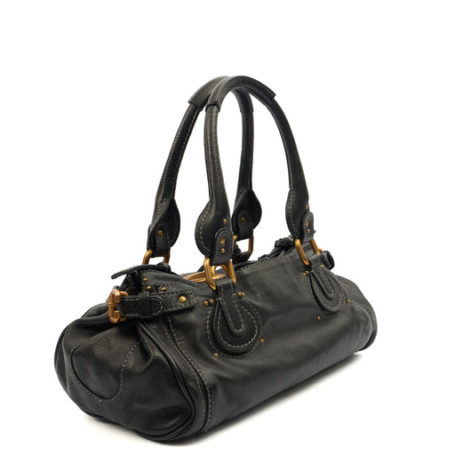 Picture of Chloe Shoulder Bag Paddington in Black, Calfskin Leather