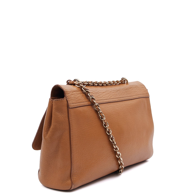 Picture of Mulberry Shoulder Bag Lily - Large in Oak, Calfskin Leather