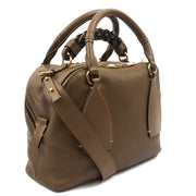 Picture of Chloe Top Handle Daria - Medium in Brown, Leather