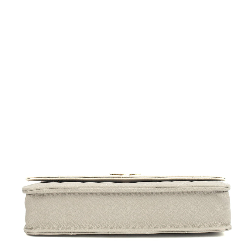 Picture of Chanel Cross Body Wallet on Chain in Grey, Caviar Leather