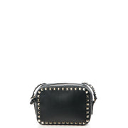 Picture of Valentino Cross Body Rockstud Crossbody Bag - Small in Black, Calfskin
