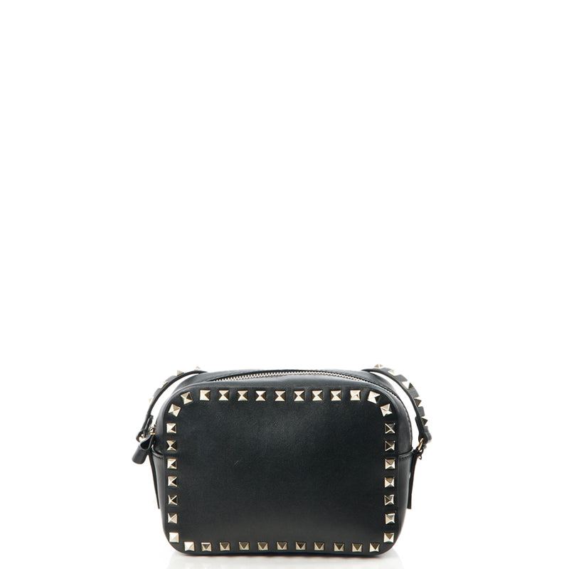 Picture of Valentino Cross Body Rockstud Crossbody Bag - Small in Black, Calfskin