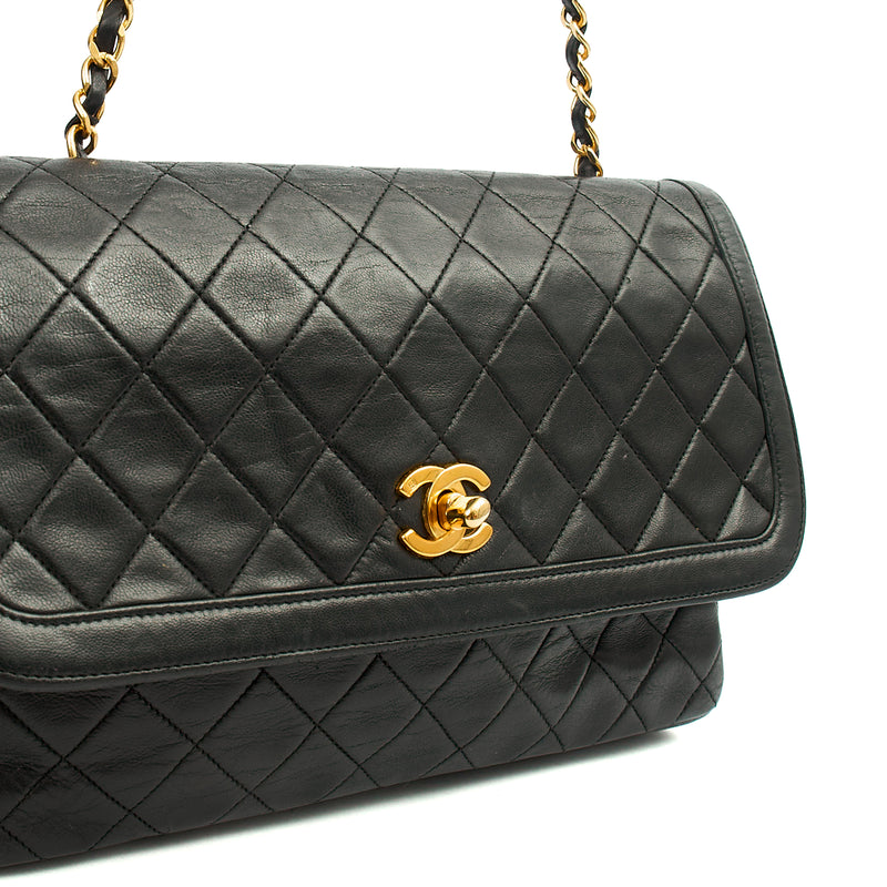 Picture of Chanel Shoulder Bag Vintage Flap Bag  in Black, Lambskin Leather