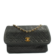 Picture of Chanel Shoulder Bag Vintage Flap Bag  in Black, Lambskin Leather