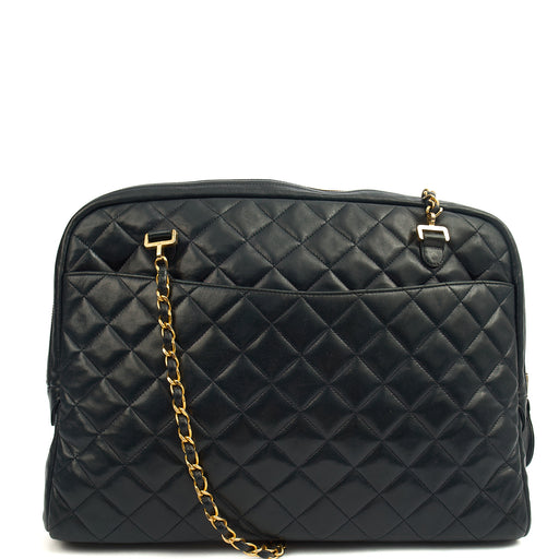 Picture of Chanel Tote Vintage Tote in Black, Lambskin Leather