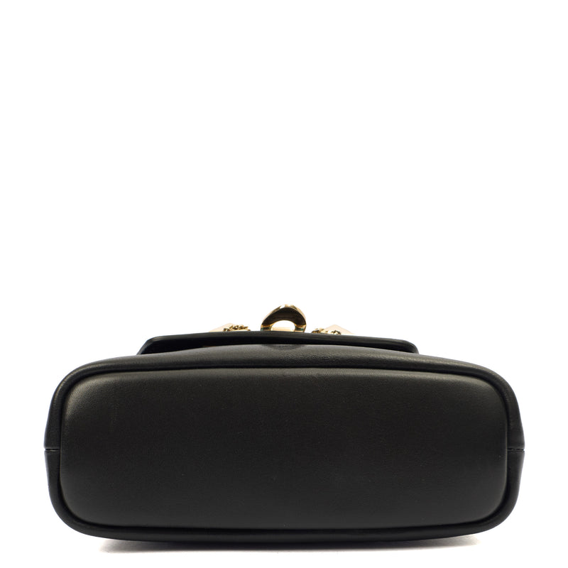 Picture of Valentino Shoulder Bag Demilune Shoulder Bag in Black, Calfskin