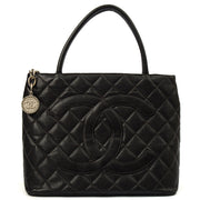 Picture of Chanel Tote Medaillon Tote in Black, Caviar Leather