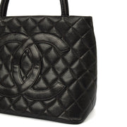 Picture of Chanel Tote Medaillon Tote in Black, Caviar Leather