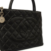 Picture of Chanel Tote Medaillon Tote in Black, Caviar Leather