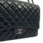 Picture of Chanel Shoulder Bag Classic - Maxi in Navy, Patent Leather