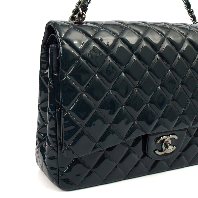 Picture of Chanel Shoulder Bag Classic - Maxi in Navy, Patent Leather