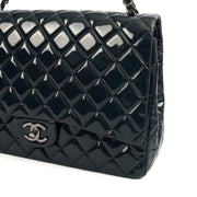 Picture of Chanel Shoulder Bag Classic - Maxi in Navy, Patent Leather