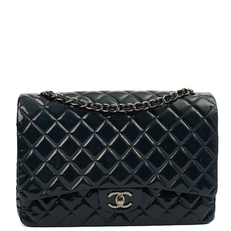Picture of Chanel Shoulder Bag Classic - Maxi in Navy, Patent Leather