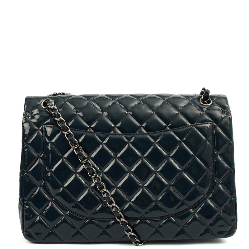 Picture of Chanel Shoulder Bag Classic - Maxi in Navy, Patent Leather