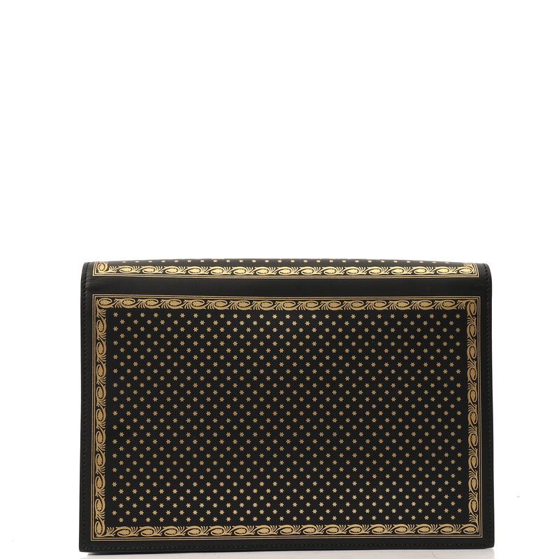 Picture of Gucci Clutch Logo Portfolio Clutch  in Black, Leather