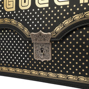 Picture of Gucci Clutch Logo Portfolio Clutch  in Black, Leather