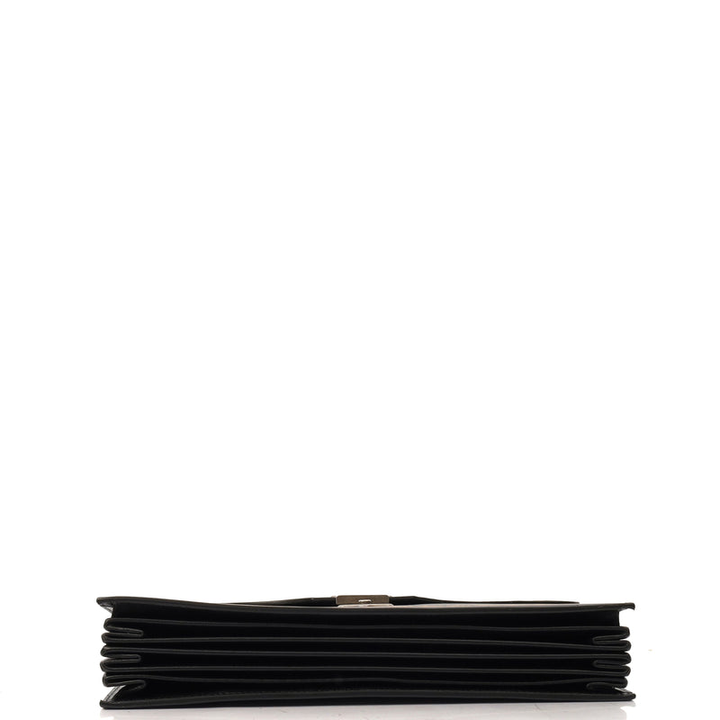 Picture of Gucci Clutch Logo Portfolio Clutch  in Black, Leather