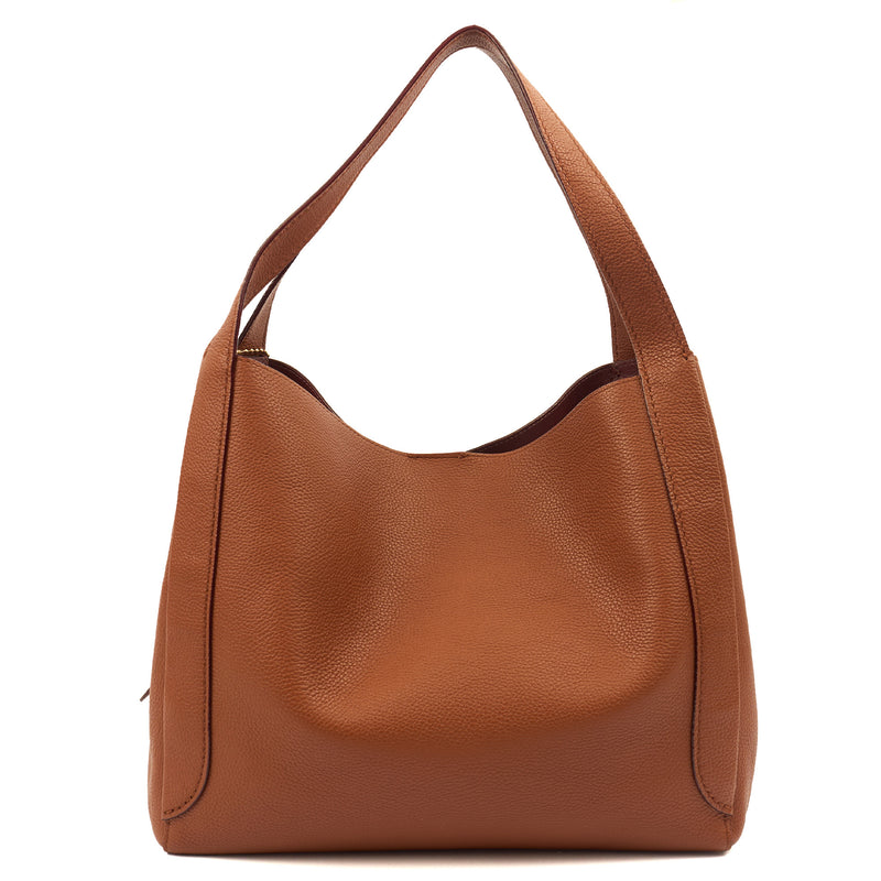 Picture of Coach Shoulder Bag Hadley Hobo in Brown, Leather