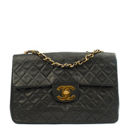 Picture of Chanel Shoulder Bag Maxi Jumbo XL in Black, Lambskin Leather