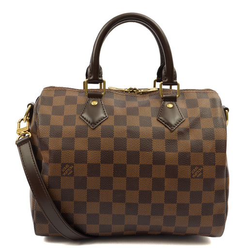 Picture of Louis Vuitton Cross Body Speedy Bandouliere 25 in Damier, Canvas