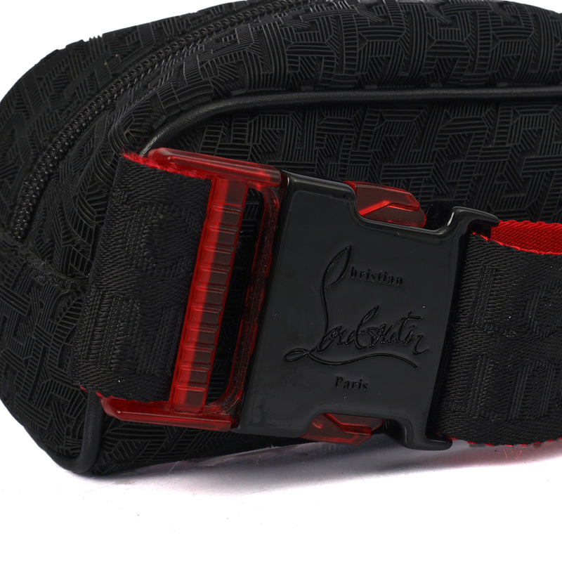Picture of Christian Louboutin Cross Body Blaster Waist Bag in Black, Fabric