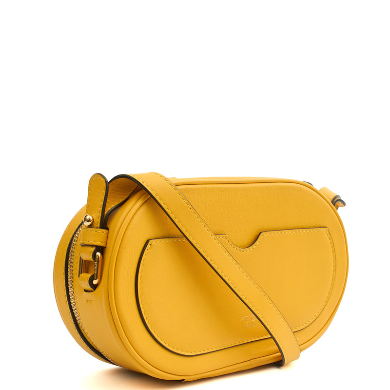 Picture of Fendi Cross Body O'clock Swing in Yellow, Leather