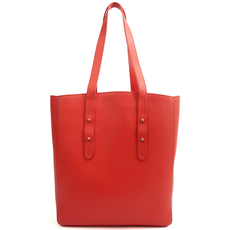 Picture of Aspinal of London Tote Regent Tote in Red, Leather