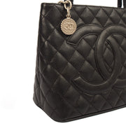 Picture of Chanel Tote Medaillon Tote in Black, Caviar Leather