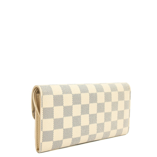 Picture of Louis Vuitton Purse Emilie Wallet in Damier Azur, Canvas