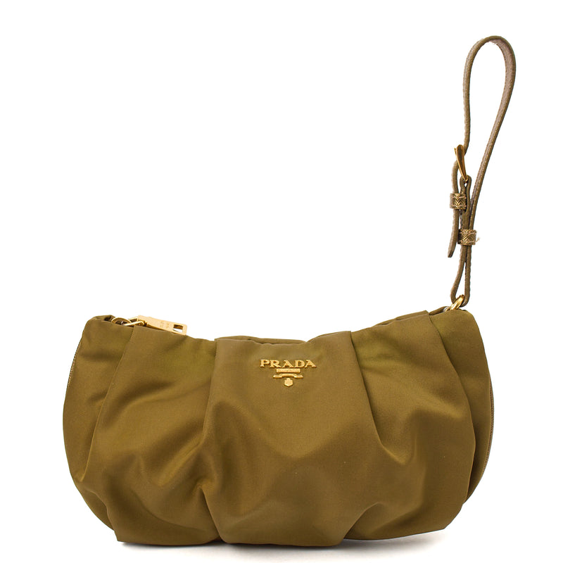 Picture of Prada Clutch Clutch in Green, Nylon