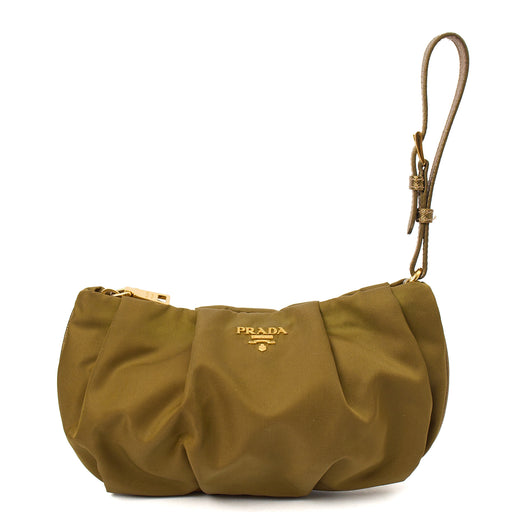 Picture of Prada Clutch Clutch in Green, Nylon