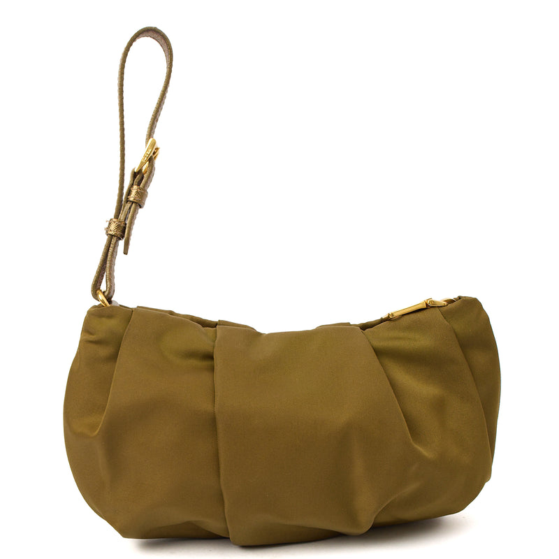 Picture of Prada Clutch Clutch in Green, Nylon