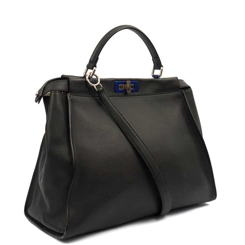 Picture of Fendi Tote Peekaboo - Large in Black, Leather
