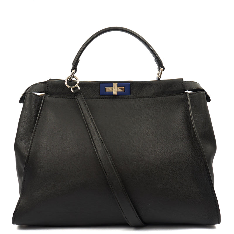 Picture of Fendi Tote Peekaboo - Large in Black, Leather