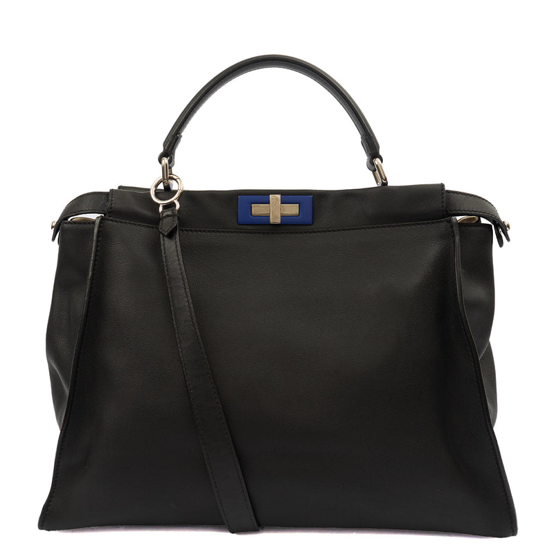 Picture of Fendi Tote Peekaboo - Large in Black, Leather