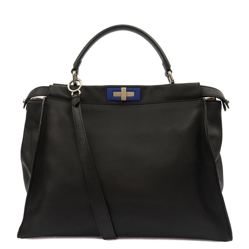 Picture of Fendi Tote Peekaboo - Large in Black, Leather