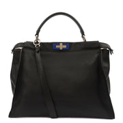 Picture of Fendi Tote Peekaboo - Large in Black, Leather