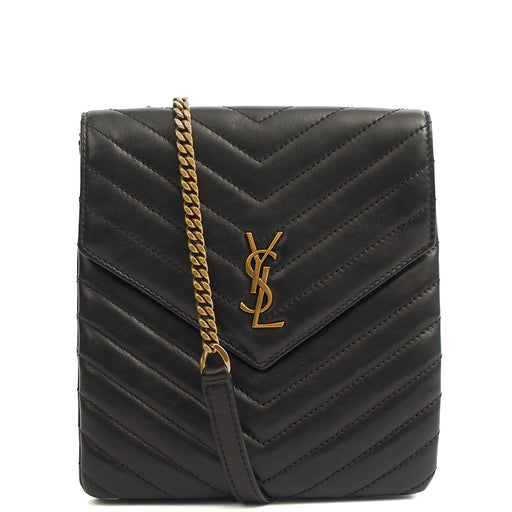 Picture of Saint Laurent Cross Body Crossbody in Black, Calfskin Leather