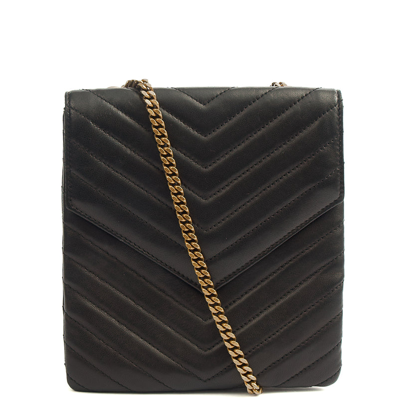 Picture of Saint Laurent Cross Body Crossbody in Black, Calfskin Leather
