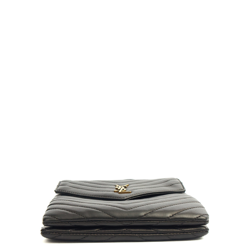 Picture of Saint Laurent Cross Body Crossbody in Black, Calfskin Leather