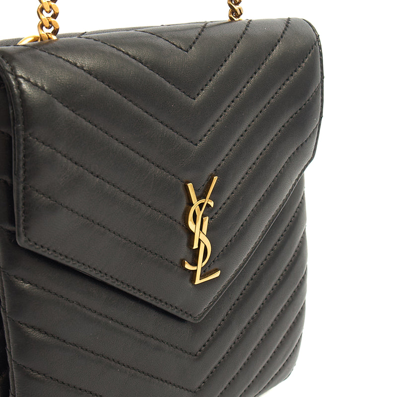 Picture of Saint Laurent Cross Body Crossbody in Black, Calfskin Leather