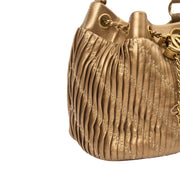 Picture of Chanel Bucket Bag Paris Cosmopolite Drawstring Bucket Bag in Metallic, Calfskin Leather