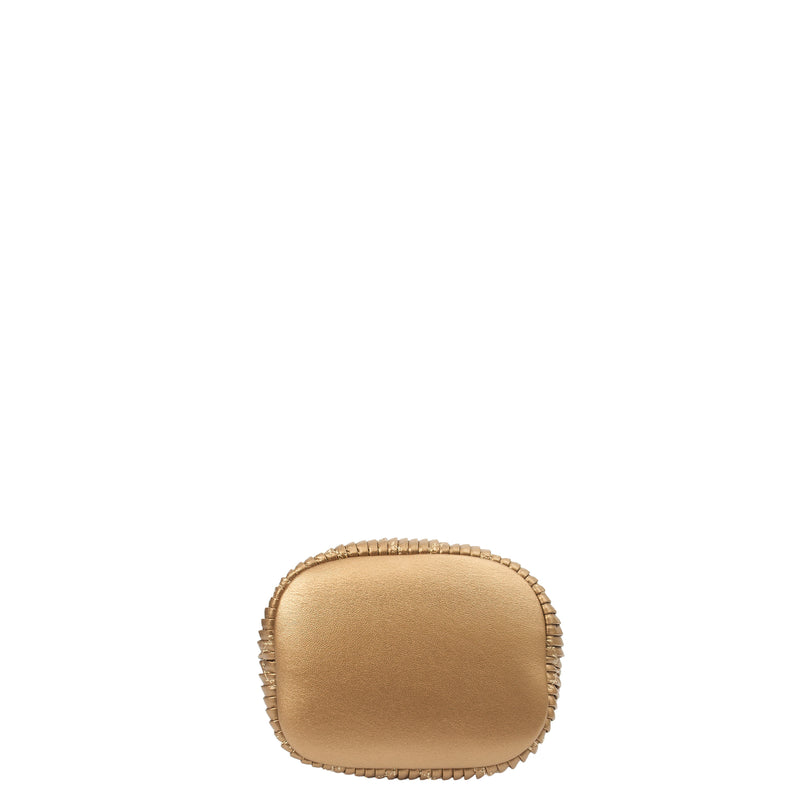 Picture of Chanel Bucket Bag Paris Cosmopolite Drawstring Bucket Bag in Metallic, Calfskin Leather