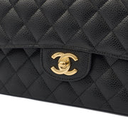 Picture of Chanel Cross Body Classic Double Flap - Medium in Black, Caviar Leather