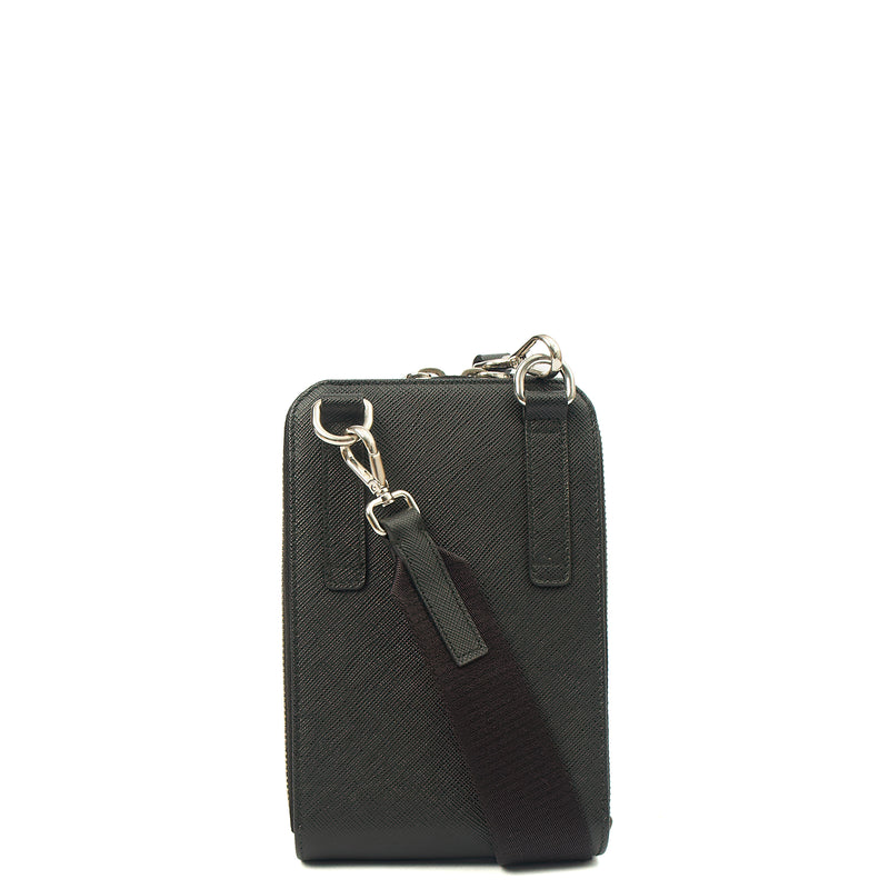 Picture of Prada Cross Body Crossbody in Black, Saffiano Leather